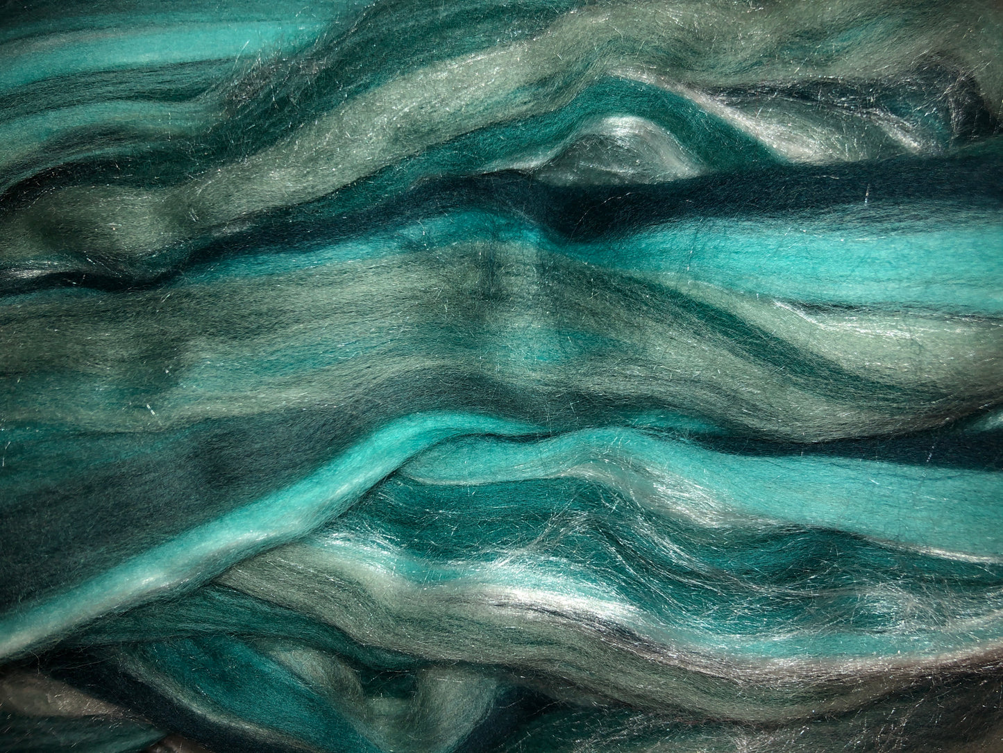 Merinóull með silki - regnbogalitir